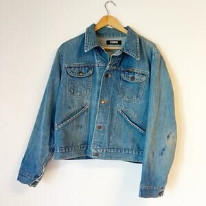 REFORMATION Vintage Redone Wrangler Jean Jacket Size Large